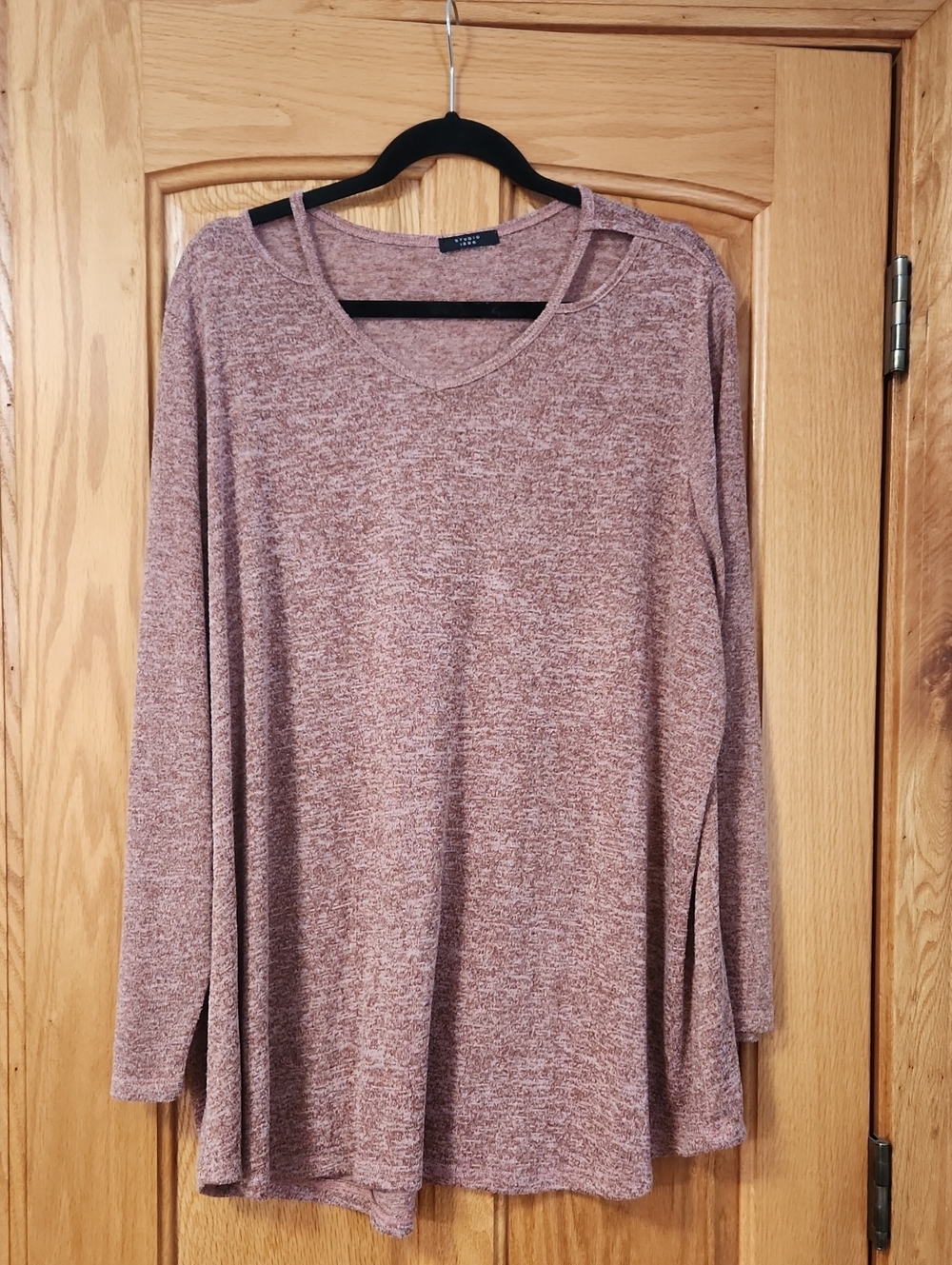 Studio Long Sleeve Tunic Top in Dusty Rose